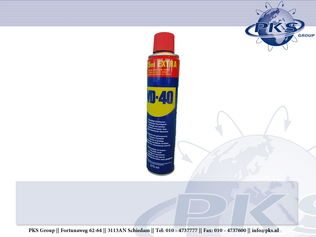 Kruipolie WD-40 250 ml UN1950  (STICKER A+B)